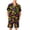 Purple, variant on Mens Spooky Halloween Pajamas Set Short Sleeve Button Up Sleepwear Shirt and Shorts Jack O Lantern Print Lounge PJs