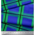 thumbnail image 2 of Soimoi Japan Crepe Satin Fabric Check Check Print Fabric by the Yard 42 Inch Wide, 2 of 5