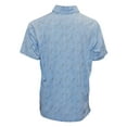 thumbnail image 2 of Ashworth Golf Men's Soft Paisley Polo Shirt - Moisture Wicking, Medium Chambray -, 2 of 2