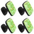 thumbnail image 2 of 4 Pcs Square Cabinet Handle Cupboard Knob Drawer Pulls Handle Lemon Drawer Knobs with Screws Furniture Decoration, 2 of 7