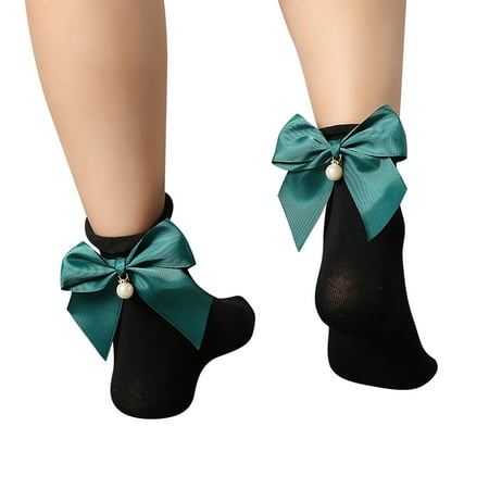 

Huaai socks for women Spring And Summer Simple Adult Socks Breathable Fashion Trend Broken Flower Pile Socks Simple Color Printed Women s Socks cute socks Green