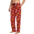 thumbnail image 5 of Top-kevin Halloween Pattern Red Pajama Pants for Men Men's Pajama Pants Mens Pajama Bottoms with Drawstring, 5 of 7