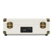 Victrola Venture Bluetooth Portable Mid-Century Modern Suitcase Record Player with 3-Speed Turntable & Built-in Speakers | Oak