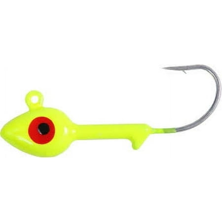 Sea Striker Got Cha Grub Head 3/8Oz Chartreuse 10 Per Pack S38-10