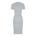thumbnail image 5 of Wycnly Womens 2 Piece Skirts Party Prom Sexy Bodycon Wrap Hip Skirts Set Sexy Cropped Tops and Skirts Outfits Set under $5, 5 of 6
