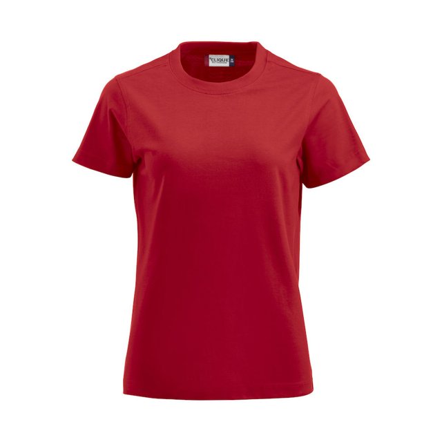 Clique - Camiseta Premium para Mujer (Rojo)