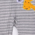 thumbnail image 7 of 9-12 Months Infant Boys Girls Striped Rompers,Cute Print Long Sleeve Baby Jumpsuit,Soft Warm Fall Winter Unisex Onesie for Newborn Infant Boys 3 6 9 12 18 Months,Grey, 7 of 7