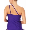 thumbnail image 2 of Time and Tru Women's and Women's Plus Cut Out One Shoulder Tankini Top, 2 of 3
