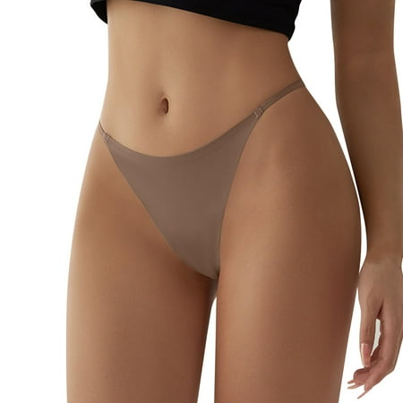 

Qxutpo Underwear Women Traceless Thong Border Thin Belt Ring Buckle T Pants Girls Purefitness Panties