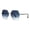 Silver (Blue), variant on Hexagon Shape Sunglasses Womens Oversized Fashion Shades UV400 Gold, Brown Pink