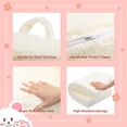thumbnail image 4 of Silla acolchada de espuma para niños ALIMORDEN, color crema ultrasuave, 4 of 8