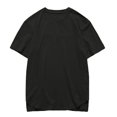 thumbnail image 2 of Camiseta Básica De La Moda Tops Sólidos Del Color De Los Hombres Camisas Básicas De La Manga Corta De Negro Zulema La camiseta de los hombres de la moda, 2 of 6
