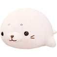 thumbnail image 1 of Bonito juguete de peluche con foca, almohada para abrazar con foca supersuave, regalo de peluche con foca regordeta para niños, niñas, niños, bebés, niños pequeños hogar (19,7 pulgadas/50 cm) WD.WDQZL Hogar, 1 of 9