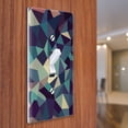thumbnail image 3 of WIRESTER 1-Gang Toggle Wall Plate/Switch Plate Cover, Teal Purple Geometric Pattern, 3 of 6