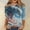 10-Dark Blue, variant on Women's 250 Anniversary USA 3/4 Sleeve Shirt, 4th of July American Flag Tops, Plus Size Softest Crew Neck Patriotic Blouses for Women