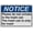 Warning Sign 5, variant on Weatherproof Horizontal ANSI Directional Sign (Visit restroom here [up arrow]) 8 in" x 12 in" UV Resistant Indoor Outdoor Workplace Insdustrial Caution Danger Warning SIgn