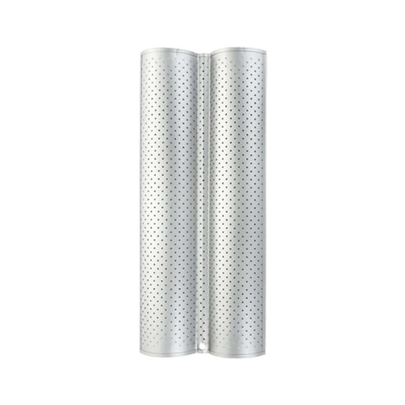 2-Cavity Bread Baking Tray, Non-Stick Perforated Baking Mould With Even Heat Distribution, Oven-Safe Professional Baking Pan For Homemade Bread Pastries Cakes, Easy To Clean &