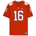 thumbnail image 3 of Framed Trevor Lawrence Clemson Tigers Autographed Orange Game Jersey with "2018 NAT'L CHAMPS" Inscription - Signed On Back - Fanatics Authentic Certified, 3 of 4