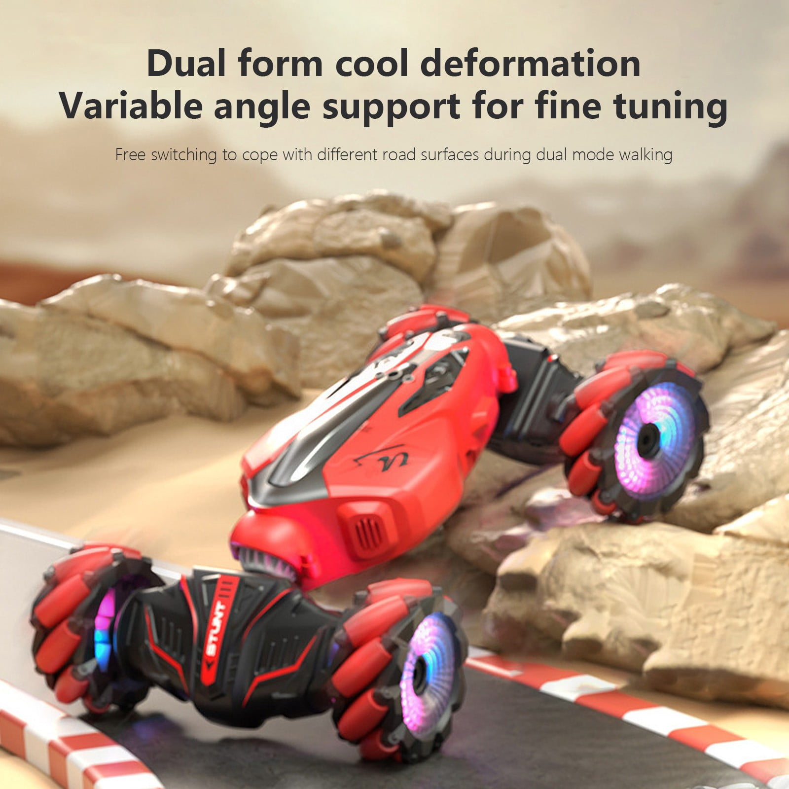 Dmlowu Remote Control Cars - Gesture Sensor/Handle Remote Control Toy Cars, Shockproof Stunt Rc Cars Toys Gift for Christmas Holiday Birthday Party
