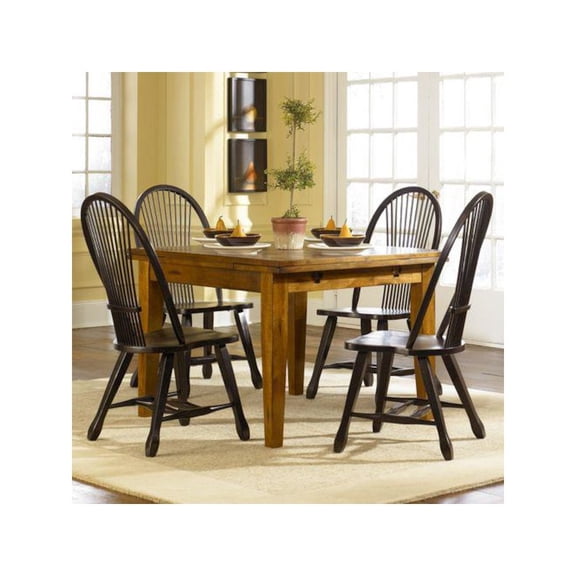 Liberty Furniture Industries Treasures Sheaf Back 5 Piece Retractable Rectangular Dining Set