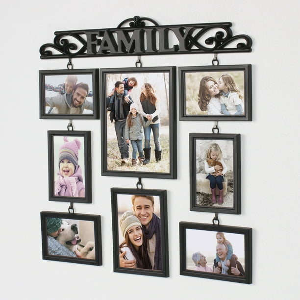 family collage frame white