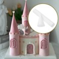 thumbnail image 2 of SHISUYAN Creative White Foam Castle Shape Cake Model for DIY Use and Party Accessories 10.5 Inches, 2 of 9
