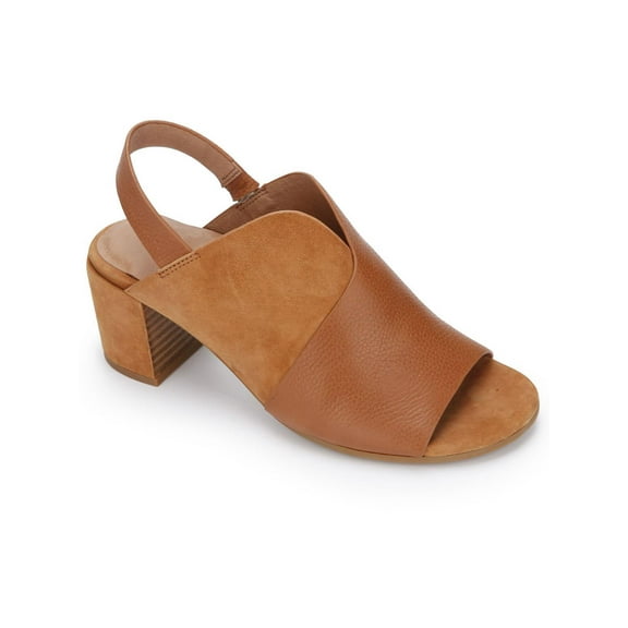 Gentle Souls by Kenneth Cole Womens Charlene Hooded Leather Heel Sandals