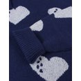 thumbnail image 4 of Valentines Day Sweater Dresses for Women Wrap Hip Slim Fit Cute Heart Sweaters Crew Neck Mid-Length Dress Shermie, 4 of 6