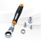 thumbnail image 3 of Conjunto de Lves de Trinquete de 5pcs 1/4 "3/8" 1/2 "Hardware Adaptador de Manga Sunnimix Llave de socket de trinquete, 3 of 8