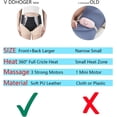 thumbnail image 3 of Buttock Lower Abdomen Belly Hip Heating Pad Massage Brace Period Heating Pad Massager Electric Back Abdomen or Belly Massage Pad Menstrual Buttock Belly Pain Relief, Shape Shorts ab Machine, 3 of 9