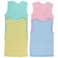 thumbnail image 3 of ToBeInStyle Girls' Pack of 4 Ultra-Soft Cotton Tank Tops w/ Ruffle Hem - Polka Dots - 10 Years Old, 3 of 7
