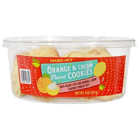 Trader Joe s Orange & Cream Flavored Cookies With Yogurt Chips And Crunchy Bits 9 Oz