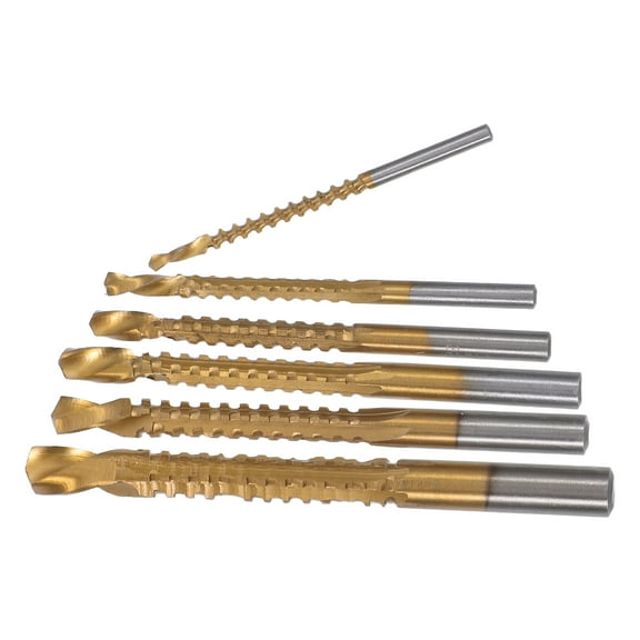Raindrops Drill Bit Set For Wood High Speed Steel 6Pcs For Hobbyists In Woodworking