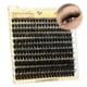 thumbnail image 1 of ALICE Extensiones de pestañas esponjosas, gruesas, con volumen 3D, extensiones de pestañas en racimo, 220 unidades, pestañas individuales, aspecto de visón (0.394-0.630 in, rizo 0,05D D), 1 of 5