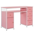thumbnail image 4 of BarberPub Makeup Vanity Desk with Drawer, Manicure Table Storage Cabinet, 4 of 8