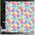 thumbnail image 4 of Ambesonne Modern Shower Curtain, Halftone Direction Pointers, 69"Wx84"L, Pink Sky Blue, 4 of 5