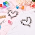 thumbnail image 2 of 2Pcs Heart Embroidery Rhinestone Applique 3.8x3.8inch Heart Shape Sew On Patch Artificial Rhinestone Beading Appliques Garment Embellishments Patch for Jeans Jackets Bags, 2 of 9