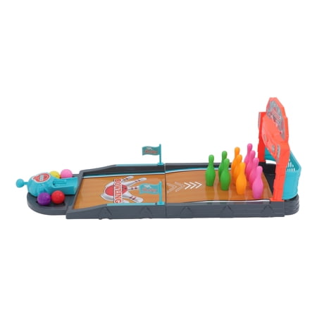 WRITWAA 1Set Indoor Tabletop Bowling Game Set with Plastic Pins