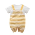thumbnail image 2 of HWJAD Baby Girls Boys Rompers Short Sleeve Cotton Toddler Elephant Jumpsuit Summer Baby Clothes One-Piece Outfit, 2 of 5