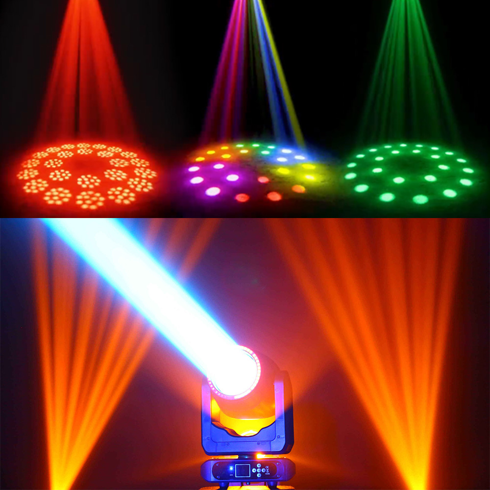 Visual Show  Professional 200W LED Beam Moving Stage Light  with Stirp Wash Led Gobo for Club Party