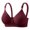 Red RD38, variant on Bras Women Womens Underwear Gathered No Underwire Bras Solid Color Fashion Thin Brassiere Loose Casual Wear Blue 46