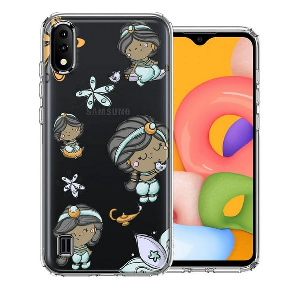 MUNDAZE For Samsung A01 Cute Princess Design Double Layer Phone Case Cover