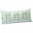 thumbnail image 2 of Green Bow Body Pillow Covers 20"x60", Cute Bowknot Minimalist Solid Color Soft Brushed Microfiber Breathable Throw Pillow Covers, Pillowcase with Zipper for Couch Sofa Bedroom Living Room, 2 of 9