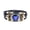 Blue, variant on Glow In Dark Zodiac Leather Wrap Bracelet, 12 Constellation Alloy Multilayer Wrist , Adjustable Vintage Punk Horoscope Jewelry Gift for Men Women Daily Party