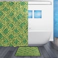 thumbnail image 2 of Intertwined Celtic Knots Bathroom Accessory Sets Waterproof Shower Curtain with Anti-Slip Bath Mat Durable Combo, 2 of 7