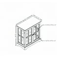 thumbnail image 5 of LED Curio Display Cabinet,Antique Display Cabinet with Adjustable Shelves,Retro Design Quality Showcase with Lattice Doors Elegant Bookcase and Storage Cabinet for Home Decor and Organization, 5 of 8