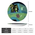thumbnail image 4 of Lsque Scooby-Doo Pattern Ceramic Decorative Plate Decorative Plates with Display Stand Personalized Porcelain Plate Ceramic Ornaments for Wall Hanging Decoration-8in, 4 of 6