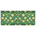 thumbnail image 3 of Cute Fruits and Leaves Kitchen Curtains Tier Set 27x24 Inch 2 Panels Semi Sheer Light Filtering Privacy UV Protection, 3 of 8
