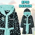 thumbnail image 5 of Bata de Baño Minecraft para Niños y Adolescentes con Capucha de Forro Polar Suave, 5 of 5