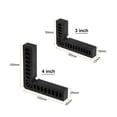 thumbnail image 2 of 8 Packs Positioning Squares Set Right Angle Clamps 3 inch 4 inch (80mm 100mm) 90 Degree Corner Clamp, Black, 2 of 6